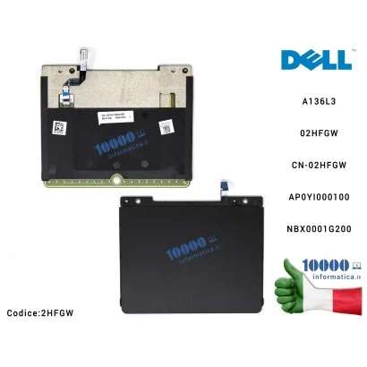 2HFGW Touchpad Trackpad DELL Precision M3800 XPS 15 9530 A136L3 CN-02HFGW 02HFGW AP0YI000100 NBX0001G200