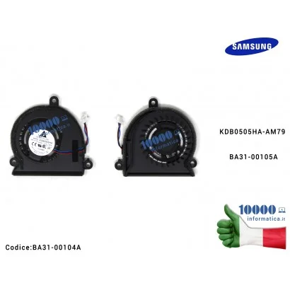 BA31-00104A Ventola Fan SAMSUNG NP900X1A NP900X1B NP900X1B-A03CN BA31-00104A KDB0505HA-AM79 BA31-00105A