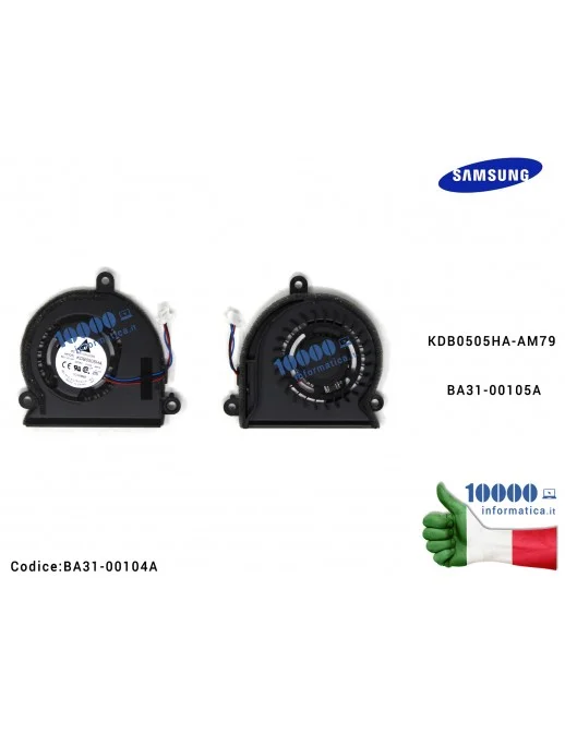 BA31-00104A Ventola Fan SAMSUNG NP900X1A NP900X1B NP900X1B-A03CN BA31-00104A KDB0505HA-AM79 BA31-00105A