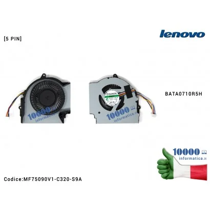 AT0SI002DT00 Ventola di Raffreddamento Fan CPU LENOVO ThinkPad Edge E431 E531 E440 E540 MF75090V1-C320-S9A BATA0710R5H