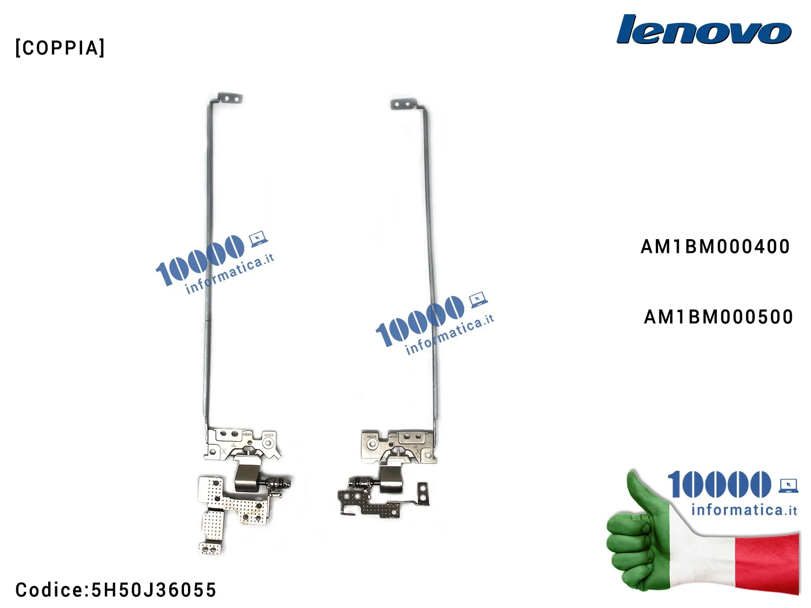 5H50J36055 Cerniere Hinges LENOVO U31-70 E31 E31-40 E31-70 E31-80 (Coppia) Cerniere Hinges Cerniera Hinge LENOVO U31-70 E31 E...