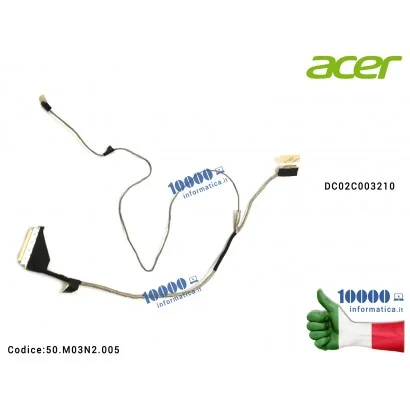 50.M03N2.005 Cavo Flat LCD ACER Aspire V3-551G DC02C003210 V3-571 V3-551 Gateway NV52L NV56R Packard Bell EasyNote TV11CM TV4...