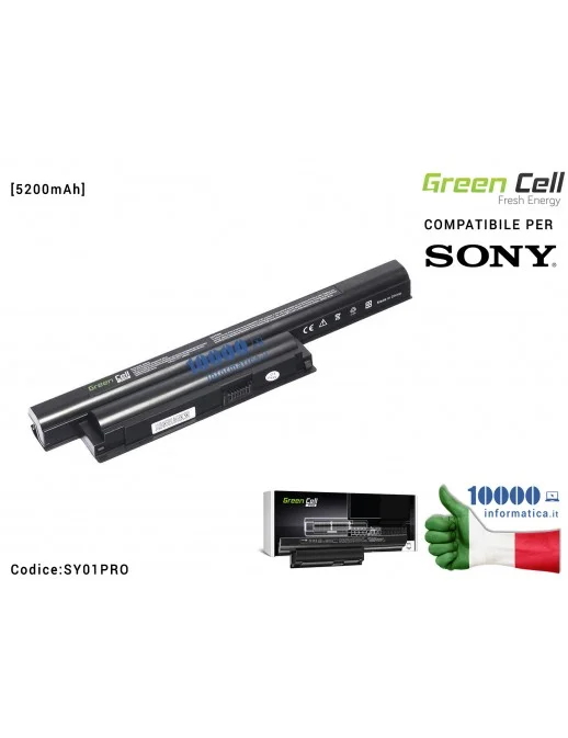 SY01PRO Batteria VGP-BPS22 Green Cell PRO Compatibile per SONY VPC-EA VPC-EB VPC-EC PCG-91111M PCG-71211M PCG-61211M PCG-7121...