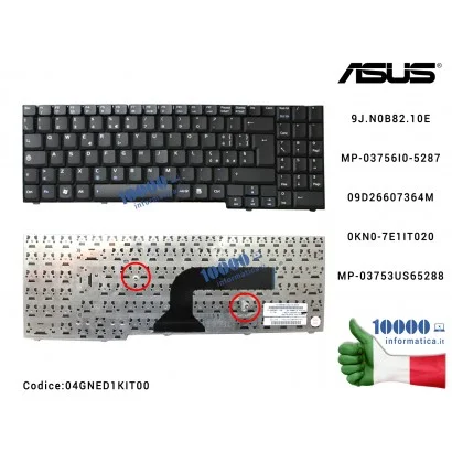 04GNED1KIT00 Tastiera Italiana ASUS M50 M70 X71 X71A X71SL PRO58 PRO58S PRO58SA PRO58SR PRO58V PRO58VC PRO58VM PRO58VN