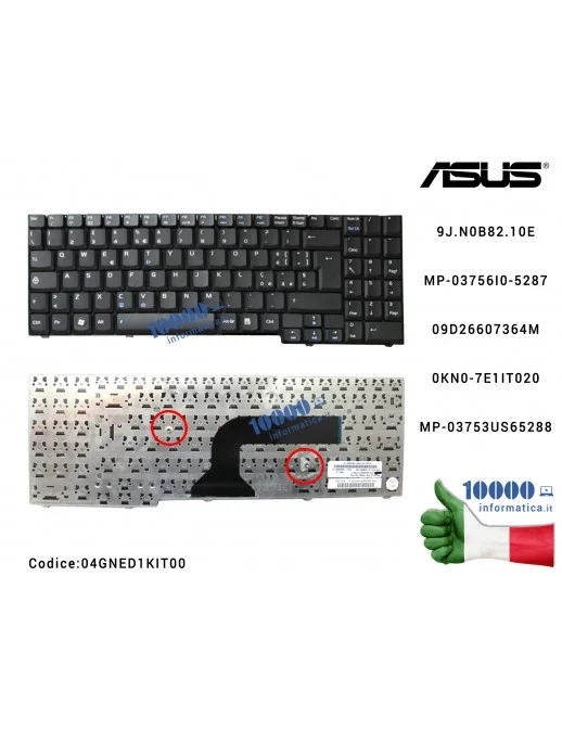 04GNED1KIT00 Tastiera Italiana ASUS M50 M70 X71 X71A X71SL PRO58 PRO58S PRO58SA PRO58SR PRO58V PRO58VC PRO58VM PRO58VN
