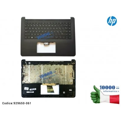 929650-061 Tastiera Italiana Completa di Top Case Superiore Palmrest [NERO] HP 14-BP TPN-Q189 14-BP005NL 14-BP100NA