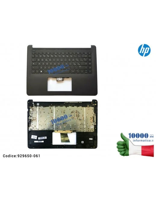 929650-061 Tastiera Italiana Completa di Top Case Superiore Palmrest [NERO] HP 14-BP TPN-Q189 14-BP005NL 14-BP100NA