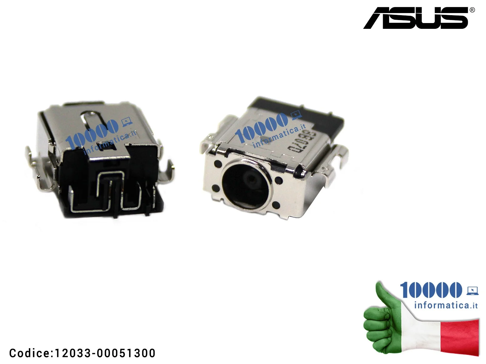 12033-00051300 Connettore di Alimentazione DC Power Jack ASUS X571 X571D X571G ASUSTEK RX571GT VivoBook 15 X570UD TUF Gaming ...