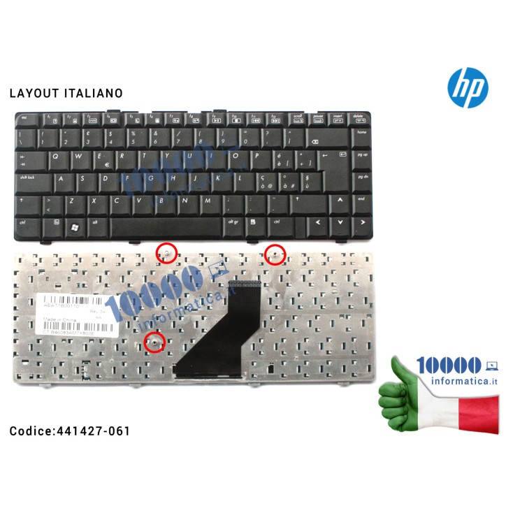 Tastiera Italiana HP Pavilion DV6000 DV6100 DV6200 DV6500 DV6700 441427-061 431414-061 441426-001 441427-061 9J.N8682.E0E AEAT1I