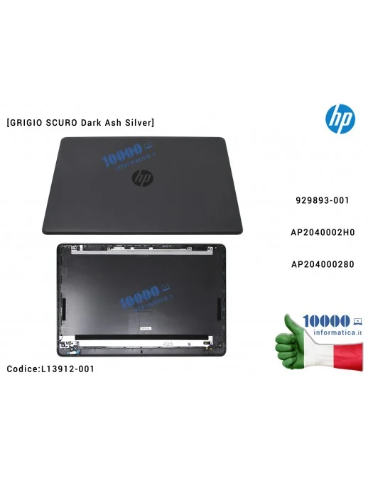 Scocca Cover Posteriore LCD Originale HP 15-BS Series 15-bs010nl (Grigia) Cover LCD HP Pavilion 15-BS 15-BW 250 G6 255 G6 TPN-C1