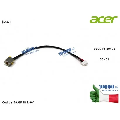50.GP5N2.001 Connettore alimentazione per Acer Aspire 3 A315-53 series N17C4 power connector Connettore DC Power Jack ACER As...