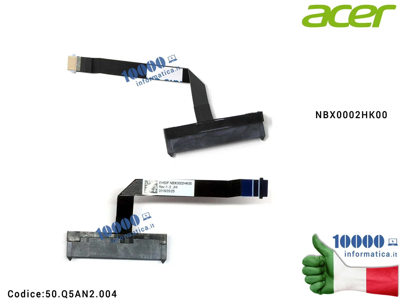 50.Q5AN2.004 Cavo Hard Disk HDD FFC ACER Nitro 5 AN515-54 AN515-55 AN715-51 Aspire A715-74G ConceptD 3 CN315-71 NBX0002HK00 5...