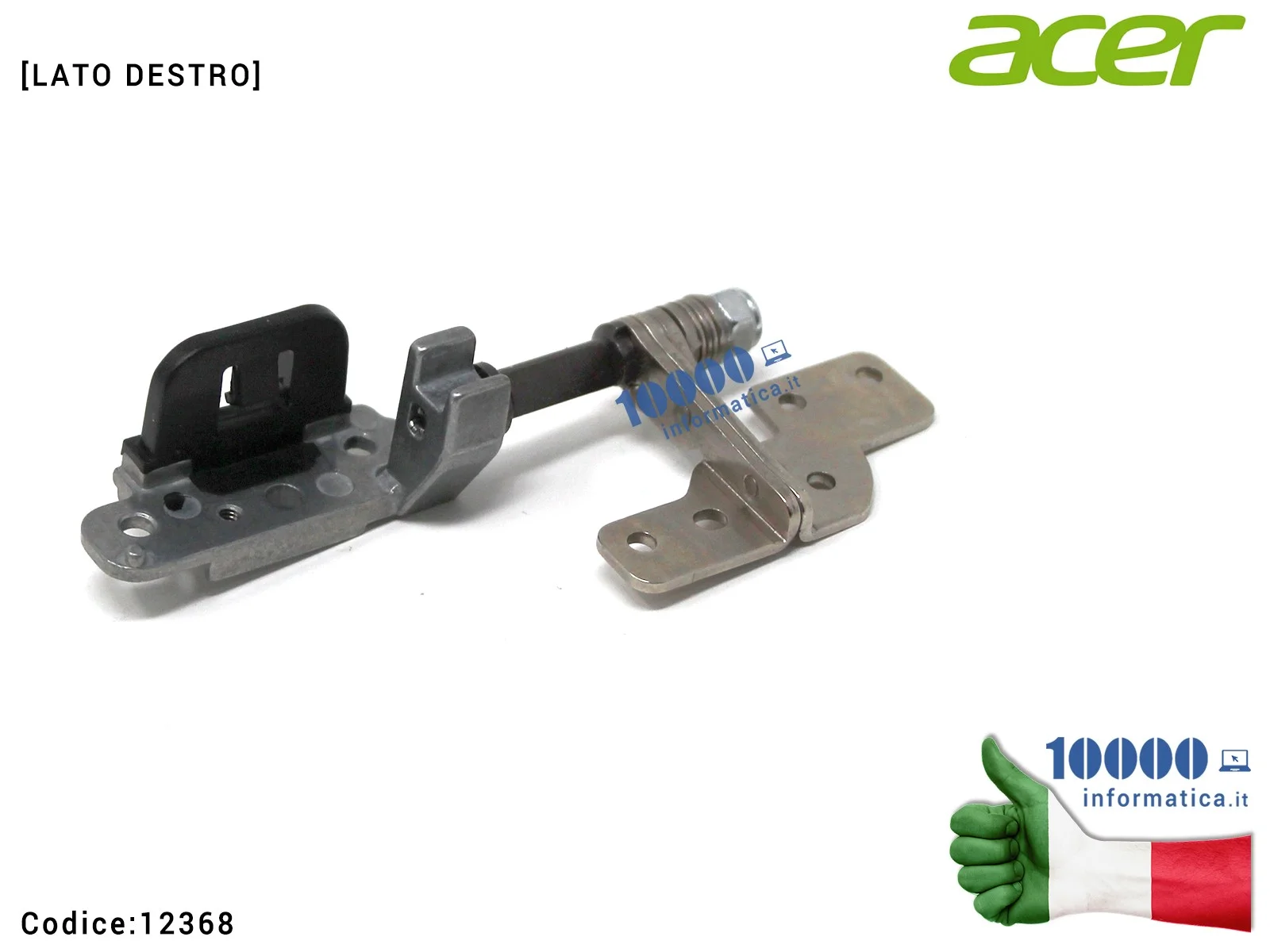 12368 Cerniera Hinge Destra ACER One 10 S1003 N16H1 Iconia S1003 D16H1 Tablet 2-in-1 12368 Cerniera Hinge Destra ACER One 10 S1003 N16H1 Iconia S1003 D16H1 Tablet 2-in-1