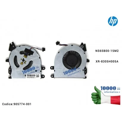 905774-001 Ventola di Raffreddamento Fan CPU HP ProBook 450 G4 455 G4 NS65B00-15M2 XR-8305H005A