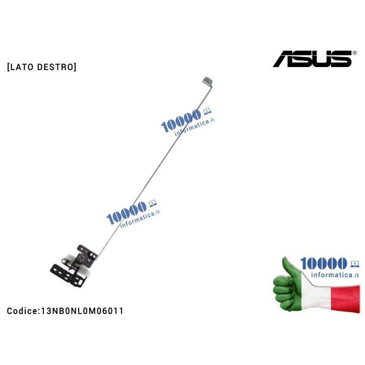 Cerniera Hinge [DX] ASUS VivoBook 15 X571 X571G X571GT X571GD RX571G RX571GT [LATO DESTRO] 13NB0NL0M06011