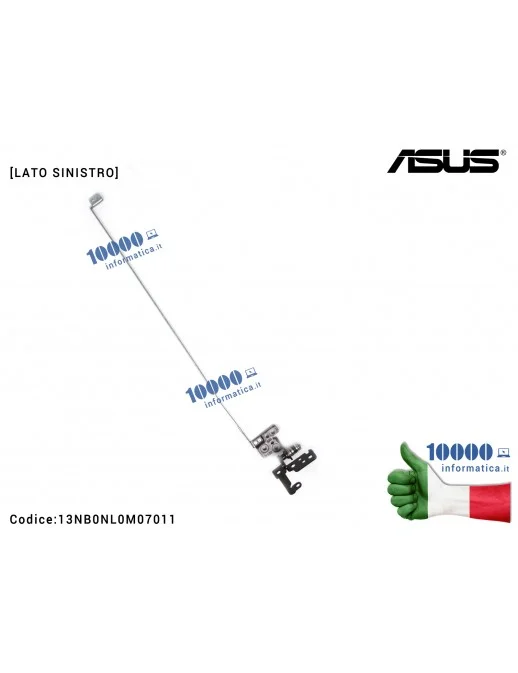 13NB0NL0M07011 Cerniera Hinge [SX] ASUS VivoBook 15 X571 X571G X571GT X571GD RX571G RX571GT [LATO SINISTRO] 13NB0NL0M07011