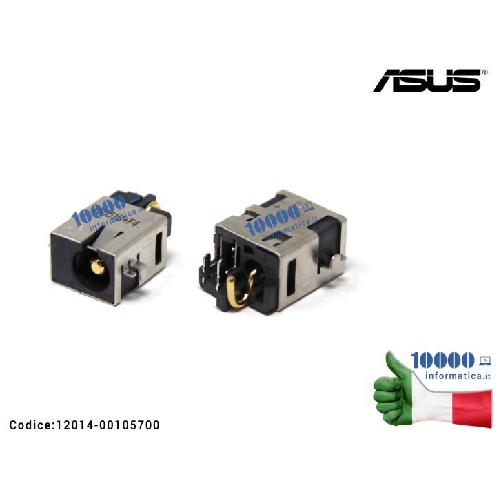 Connettore DC Power Jack ASUS VivoBook S301L S301LA S301LP R304 V301 Q301 Q301L V301L 12014-00105700
