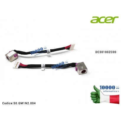 50.GM1N2.004 Connettore di Alimentazione DC Power Jack ACER Aspire VX15 VX5-591G VX5-591G-75RM DC30100ZC00