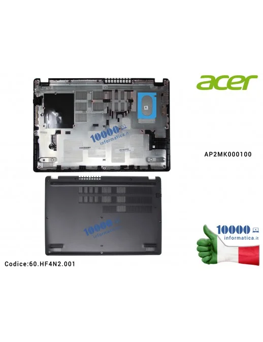 60.HF4N2.001 Bottom Case Scocca Inferiore ACER Aspire A515-43 A515-43G A315-42 A315-42G AP2MK000100