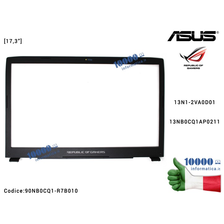 Cornice Display Bezel LCD ASUS ROG Strix GL702V GL702VI GL702VM GL702VS GL702VT GL702Z GL702ZC 13N1-2VA0D01 13NB0CQ1AP0211 90NB0 Cornice Display Bezel LCD ASUS ROG Strix GL702V GL702VI GL702VM GL702VS GL702VT GL702Z GL702ZC 13N1-2VA0D01 13NB0CQ1AP0211 90NB0