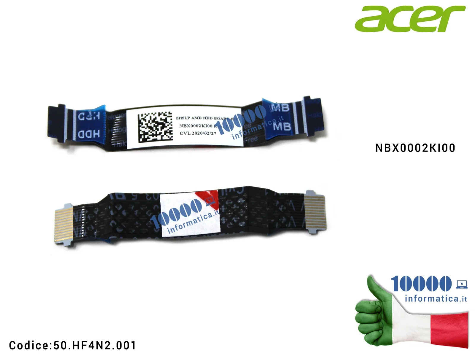 50.HF4N2.001 Cavo Hard Disk FFC HDD ACER Aspire A315-42 A315-42G A515-43 A515-43G NBX0002KI00