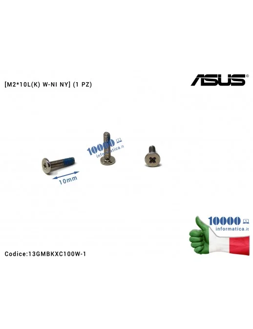 13GMBKXC100W-1 Vite di Fissaggio Notebook [M2*10L (K) W-NI NY] (1 PZ) ASUS X512 X512F X512D X510 X510U X510UN TP301UA