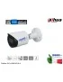 IPC-HFW2431S-S Telecamera IP DAHUA da esterno serie Lite Bullet 4 MP POE Ottica Fissa 2.8mm Smart IR 30mt, WDR 120dB e 3D DNR...