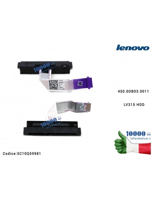 5C10Q59981 Cavo Connettore FFC Hard Disk HDD SATA LENOVO V130 V330 V330-15IKB V130-15 450.0DB03.0011 5C10Q59981 LV315 HDD