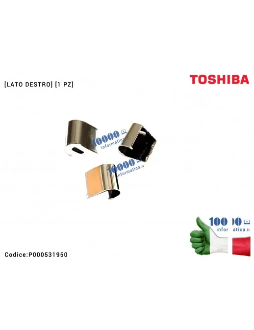 P000531950 Copri Cerniera Cover Hinge [DX] TOSHIBA Portégé R700 R830 Satellite R630 R830 [LATO DESTRO] Hinge Cap Right