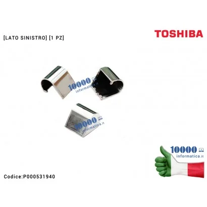 P000531940 Copri Cerniera Cover Hinge [SX] TOSHIBA Portégé R700 R830 Satellite R630 R830 [LATO SINISTRO] Hinge Cap Left