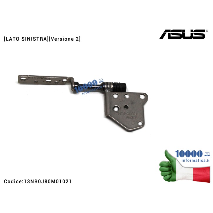 Cerniera Hinge [SX] [Versione 2] ASUS E406M E406MA E406S E406SA R420M R420MA [LATO SINISTRO] 13NB0J80M01021