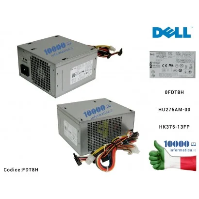 FDT8H Alimentatore ATX Desktop DELL 275W 0FDT8H OptiPlex 3010 7010 9010 Mini Tower MT APFC PSU HU275AM-00 HK375-13FP