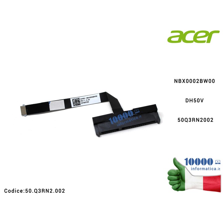 Cavo Hard Disk FCC HDD ACER Nitro 5 AN515-42 PH317 PH315 A515 A315 AN515 NBX0002BW00 NBX0002C000 DH50V 50Q3RN2002 50.Q3RN2.002