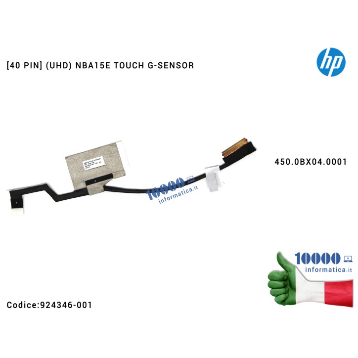 Cavo Flat LCD [40 PIN] (UHD) HP Envy X360 15-BQ 15M-BQ 15-BP 15M-BP 450.0BX04.0001 (UHD) NBA15E TOUCH G-SENSOR