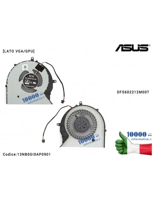 13NB0GI0AP0901 Ventola di Raffreddamento Fan GPU ASUS ROG STRIX SCAR FX503 GL503 FX503V FX503VM GL503V GL503VM GL703V GL703VM...