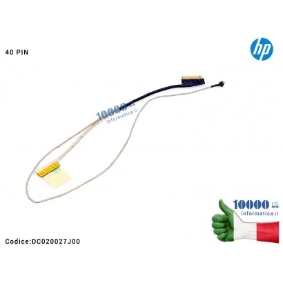 813944-001 Cavo Flat LCD HP [40 PIN] [TOUCH] 15-AC 15-AF 15-AY 15-BA 250 G4 255 G4 250 G5 255 G5 813944-001 DC020027J00