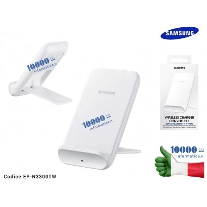 EP-N3300TW Supporto di ricarica wireless SAMSUNG EP-N3300T [BIANCO] Galaxy S20 + S20 ultra Note 20 + S10 + (15W) Wireless Cha...
