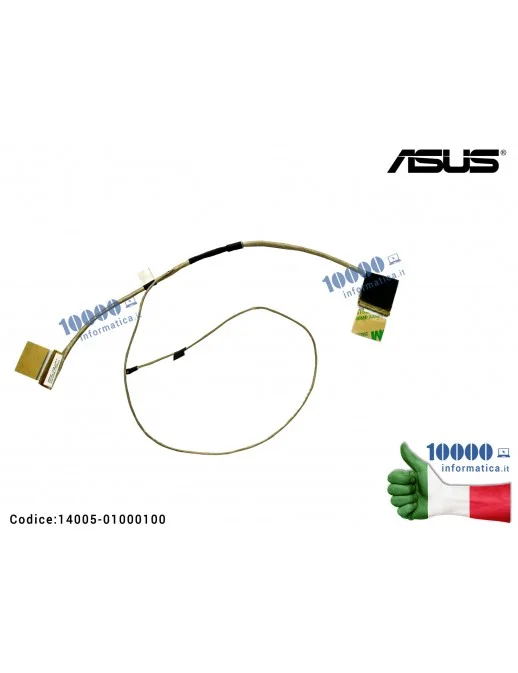 14005-01000100 Cavo Flat LCD ASUS X550D X550DP F550DP K550DP R510DP X550ZA X550ZE F550Z F550ZE (40 Pin) 1422-01G9000