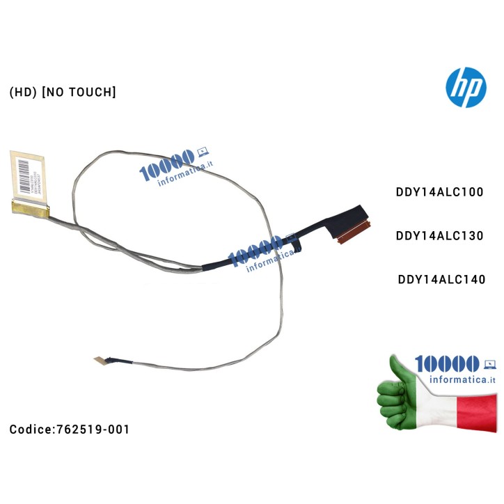 Cavo Flat LCD HP (HD) [NO TOUCH] Pavilion 15-P Envy 15-K DDY14ALC100 DDY14ALC130 DDY14ALC140