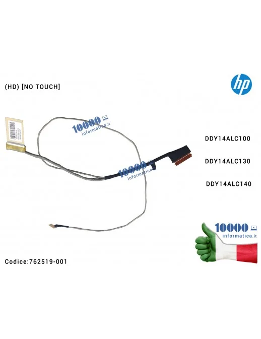 Cavo Flat LCD HP (HD) [NO TOUCH] Pavilion 15-P Envy 15-K DDY14ALC100 DDY14ALC130 DDY14ALC140