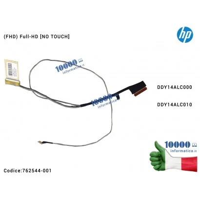 762544-001 Cavo Flat LCD HP Pavilion 15-P Envy 15-K (Full-HD) [NO TOUCH] DDY14ALC010 DDY14ALC000 762544-001