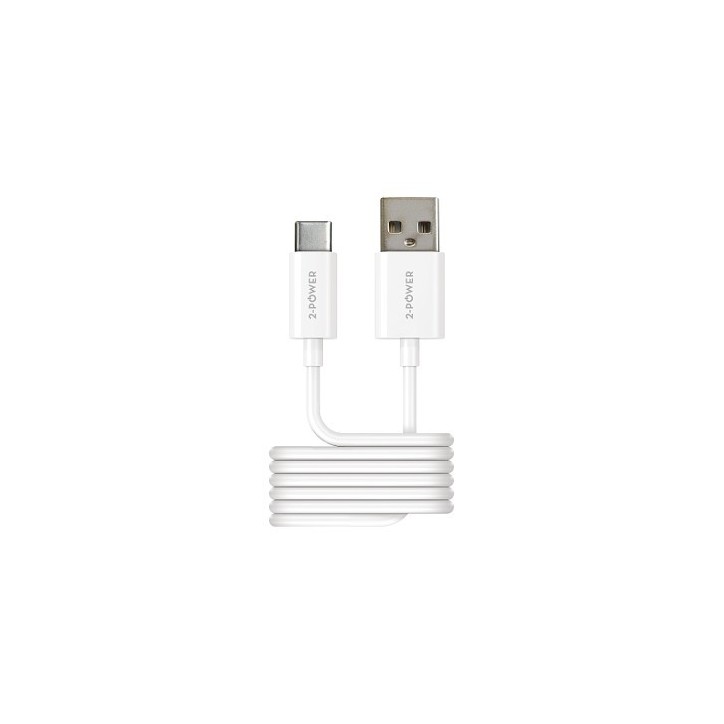 2PUC1M01W 2-Power 1M USB-A to USB-C USB Cavo Various Applications Powered by USB