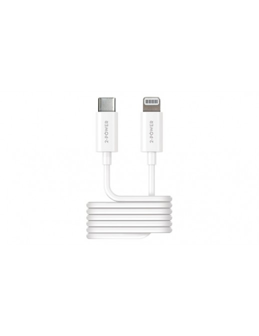 2PUC1M03W 2PUC1M03W 2-Power 1M USB-C to Lightning USB Cavo Various USB Applications