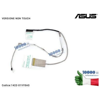 14005-01280200 Cavo Flat LCD ASUS [40 PIN] [NON TOUCH] A553 X553 A553M F553M K553M X553M F553MA K553MA X553MA X553S [VERSIONE...