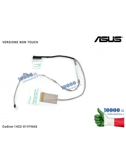 14005-01280200 Cavo Flat LCD ASUS [40 PIN] [NON TOUCH] A553 X553 A553M F553M K553M X553M F553MA K553MA X553MA X553S [VERSIONE...