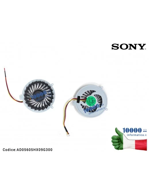 AD05605HX09G300 Ventola di Raffreddamento Fan CPU SONY Vaio SVE15 SVE151 SVE14 SVE141 VPC-EE VPC-EH AD05605HX09G300 SVE151100...