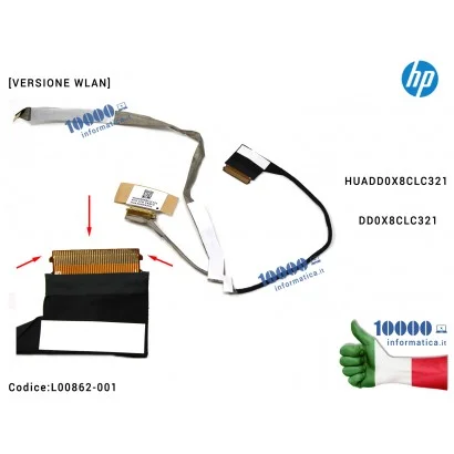 L00862-001 Cavo Flat LCD HP [WLAN] ProBook 450 G5 451 G5 455 G5 HUADD0X8CLC321 DD0X8CLC321