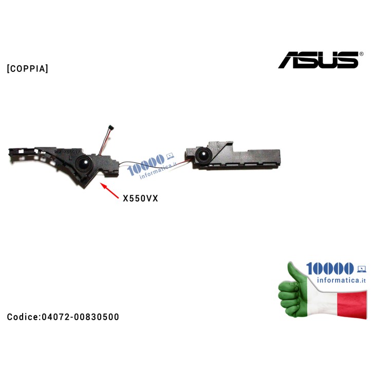 Altoparlanti Speaker ASUS X550IK X550IU X550VQ X550VX F550IK F550IU F550VQ F550VX K550IK K550IU K550VQ K550VX