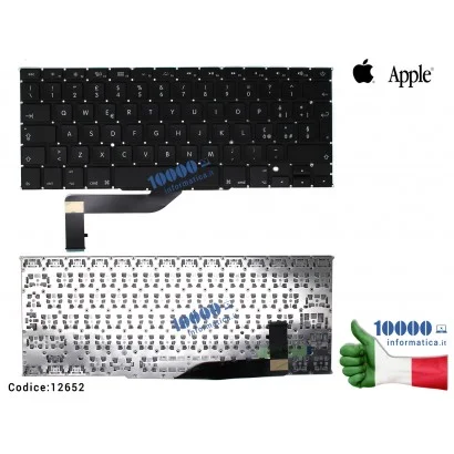 12652 Tastiera Italiana APPLE MacBook Pro Retina 15" A1398 (2012) (2013) MC975 MC976 ME293 ME294 ME664 ME665 MGXA2 MGXC2 MJLQ...