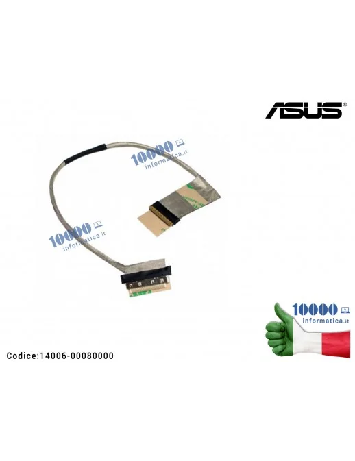 14006-00080000 Cavo Flat LCD ASUS N76 N76VZ N76VJ N76V N76VB N76VM 1422-015X000